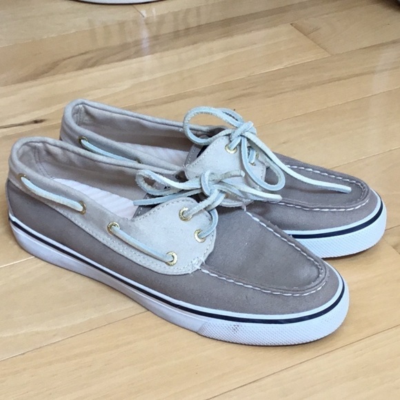 Sperry Top-Sider boat shoes. Khaki and tan. Women’s size 6.5 - Picture 12 of 15